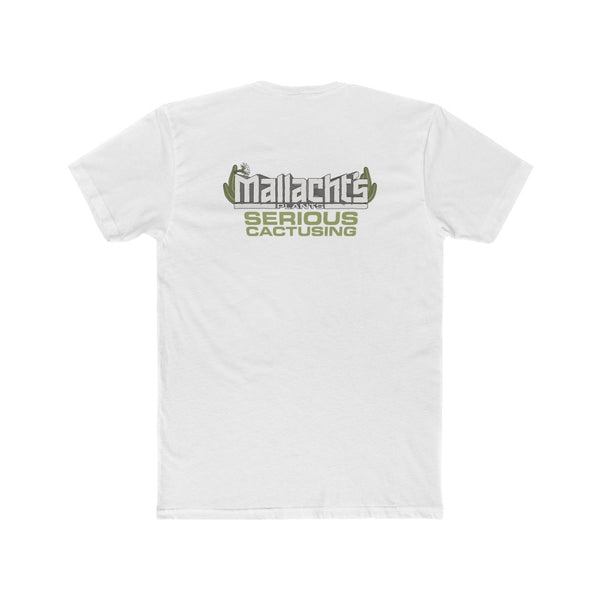 "Love of the Grow" Design (White) (With "Serious Cactusing" Printed on Back) - Mallacht's Gear - Men's premium T-shirt