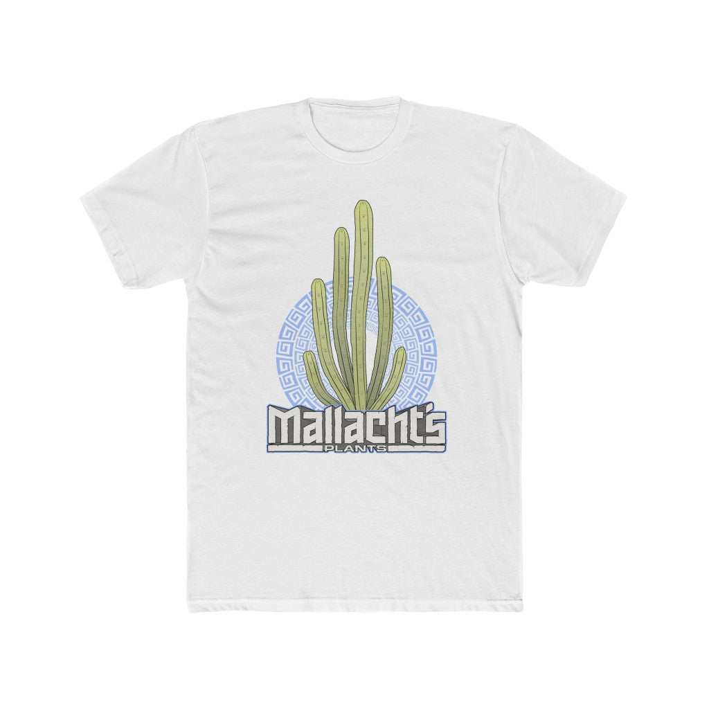 "Columns" Design (White) (With "Do You Even Cactus Bro?" Printed on Back) - Mallacht's Gear - Men's premium T-shirt