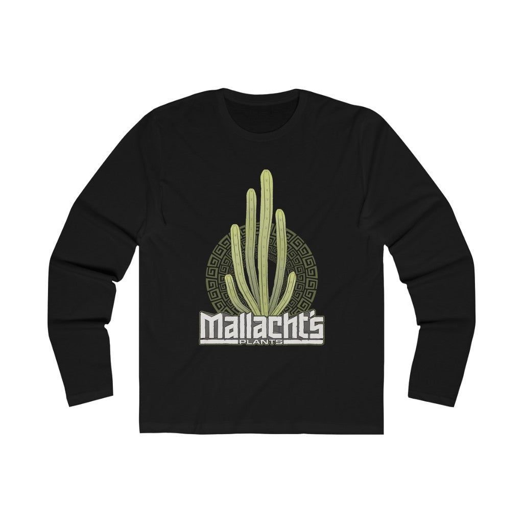 "Columns" Design (Black) (Long-Sleeve) (With "Do You Even Cactus Bro?" Printed on Back) - Mallacht's Gear - Men's premium T-shirt