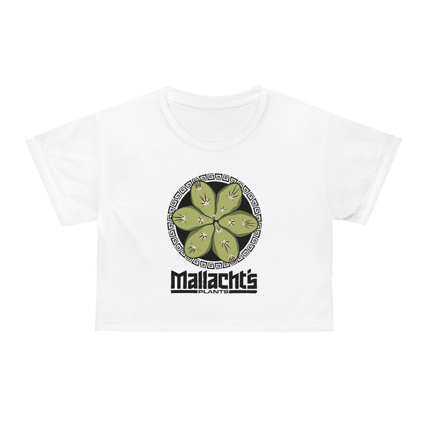 "Tricho-Top" Design (White) - Mallacht's Gear - Women's Crop Top Tee