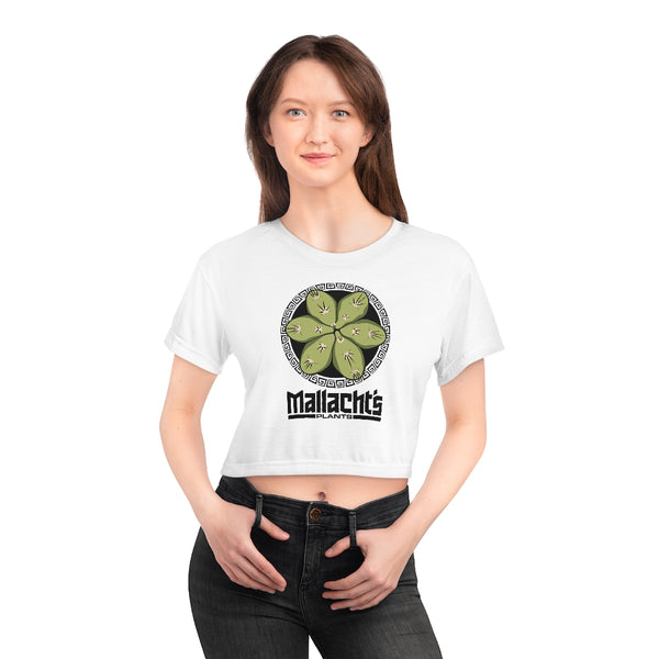 "Tricho-Top" Design (White) - Mallacht's Gear - Women's Crop Top Tee